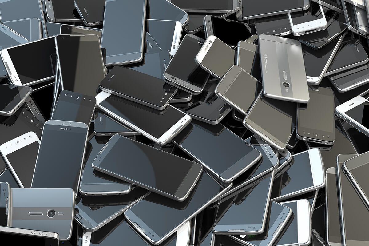 Pile of Smart Phones